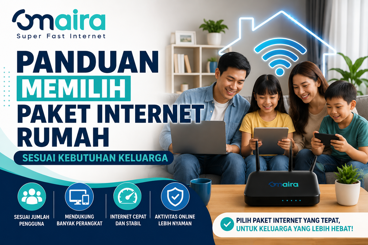 Panduan Memilih Paket Internet Rumah Sesuai Kebutuhan Keluarga